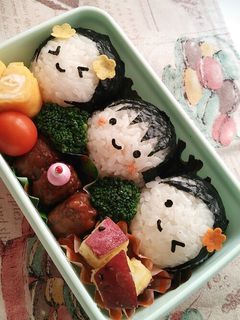 簡単キャラ弁♪おともだちおにぎり♪-レシピのメイン写真