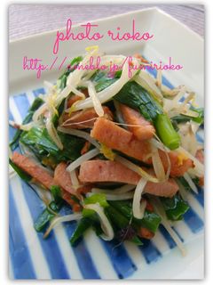 *スパムとニラもやしの炒めもの*-レシピのメイン写真