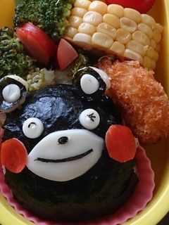 簡単!かわいい!くまモンキャラ弁!-レシピのメイン写真