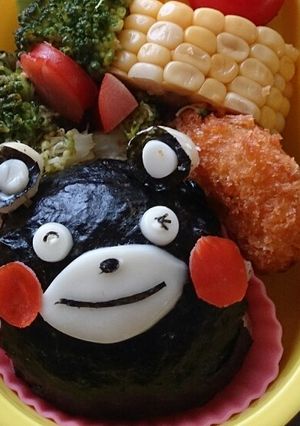 簡単！かわいい！くまモンキャラ弁！-レシピのメイン写真