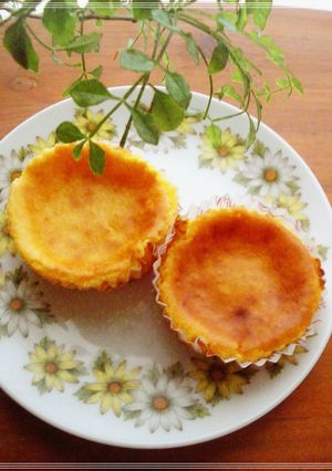 簡単♪プチサイズの♡ベイクドチーズケーキ-レシピのメイン写真