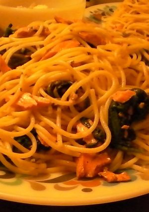 サーモンスパゲティ-レシピのメイン写真