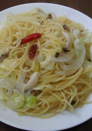 キャベツのペペロンチーノ-レシピのメイン写真
