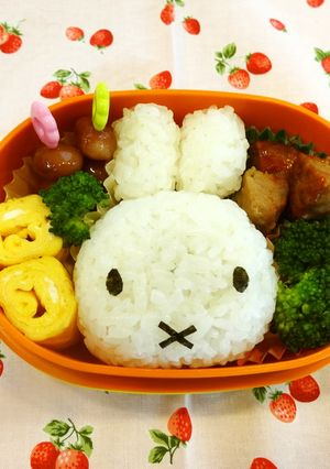 ミッフィー　幼稚園用キャラ弁-レシピのメイン写真