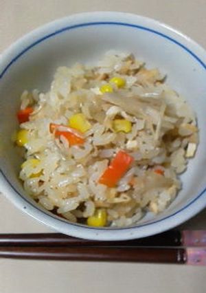シーチキンとコーンの炊き込みご飯-レシピのメイン写真