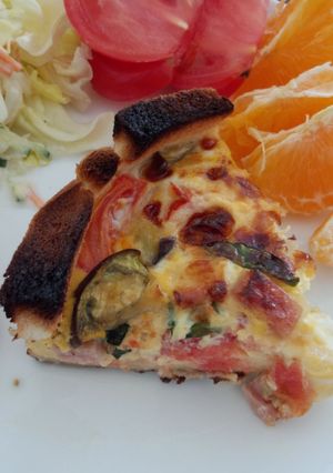 野菜たっぷり♪パンとスパムでパンキッシュ-レシピのメイン写真