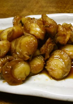弁当のおかずに　ベビーホタテ　生姜煮-レシピのメイン写真