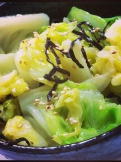 キャベツの塩昆布和え-レシピのメイン写真