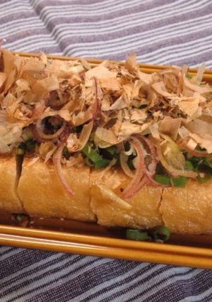 栃尾油揚げのシンプル焼き-レシピのメイン写真
