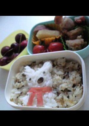 詰めご飯でリサとガスパール〈キャラ弁〉-レシピのメイン写真