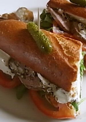 パリのパン屋さん風鴨ローストサンドイッチ-レシピのメイン写真