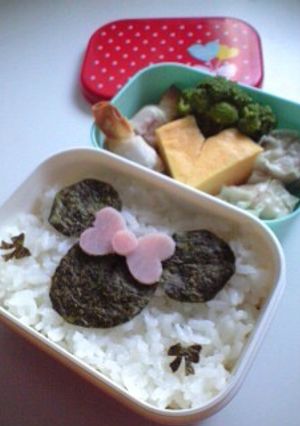 簡単♪詰めご飯でミニーちゃん〈キャラ弁〉-レシピのメイン写真