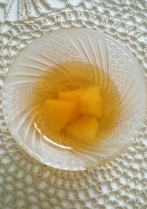 簡単 さっぱり味のフルーツ入り紅茶ゼリー-レシピのメイン写真