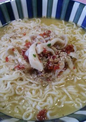 きのこのドライトマトらーめん-レシピのメイン写真