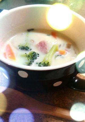 チーズが隠し味！たっぷり野菜の豆乳スープ-レシピのメイン写真