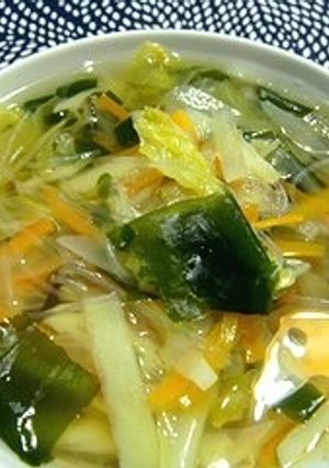 細切り野菜と春雨のスープ-レシピのメイン写真