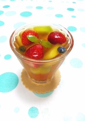 凍らせて美味しい〜フルーツアイスティー♪-レシピのメイン写真
