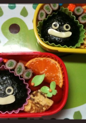 キャラ弁　スライム-レシピのメイン写真