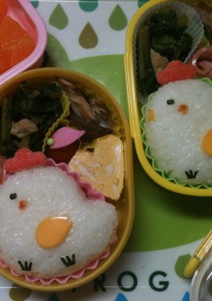 キャラ弁　のりたまのニワトリ-レシピのメイン写真