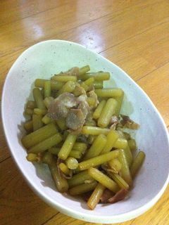 フキと豚肉の炒めたやつ♡-レシピのメイン写真