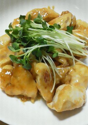 鶏むね肉のめんつゆ照り焼き-レシピのメイン写真