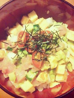 簡単マグロのコロコロ丼-レシピのメイン写真