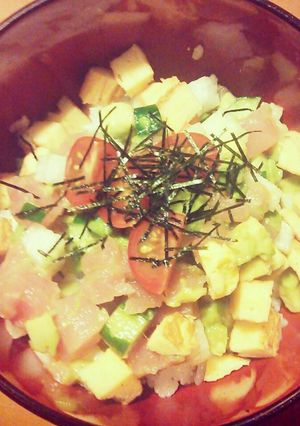 簡単マグロのコロコロ丼-レシピのメイン写真