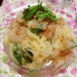 大根おろしと梅干しの冷製パスタ