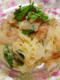 大根おろしと梅干しの冷製パスタ-レシピのメイン写真