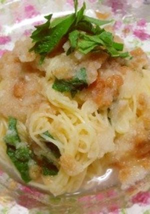 大根おろしと梅干しの冷製パスタ-レシピのメイン写真