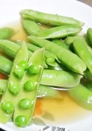 グリンピースのコンソメスープ煮びたし-レシピのメイン写真