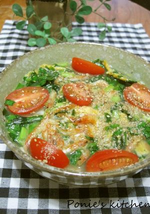桜海老香る♪絶品☆ニラ玉塩ラーメン-レシピのメイン写真