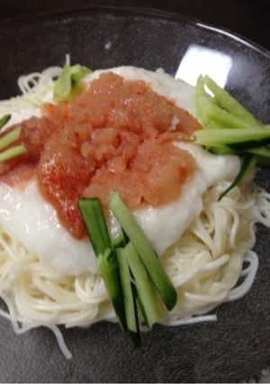 夏にピッタリ 簡単明太ソーメン-レシピのメイン写真