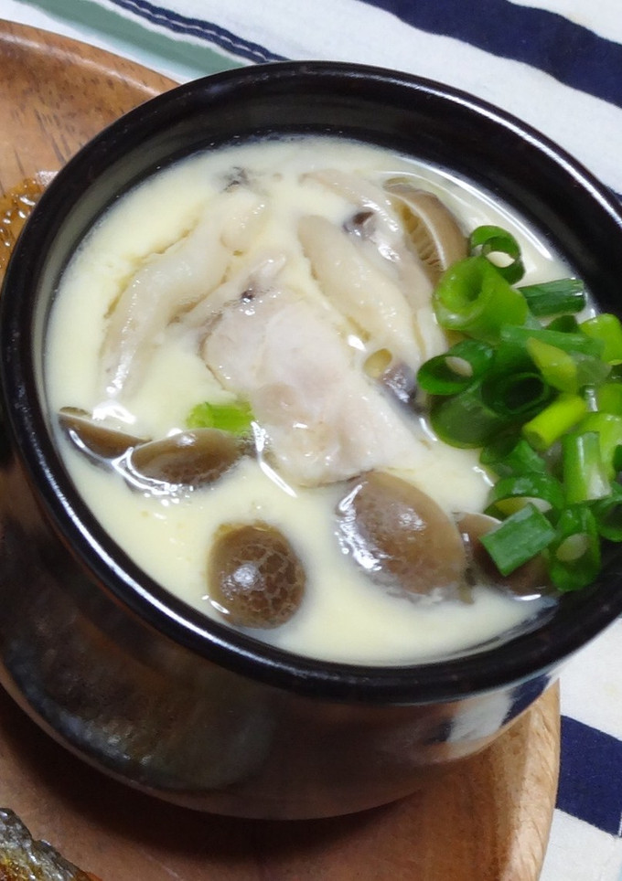 鶏肉としめじの茶碗蒸し-レシピのメイン写真
