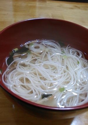 にゅうめん松茸風味-レシピのメイン写真