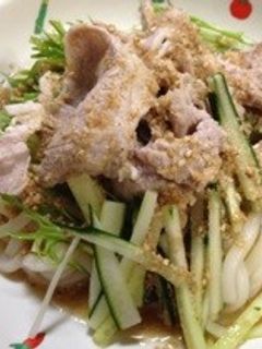 冷しゃぶで冷やしうどん!-レシピのメイン写真