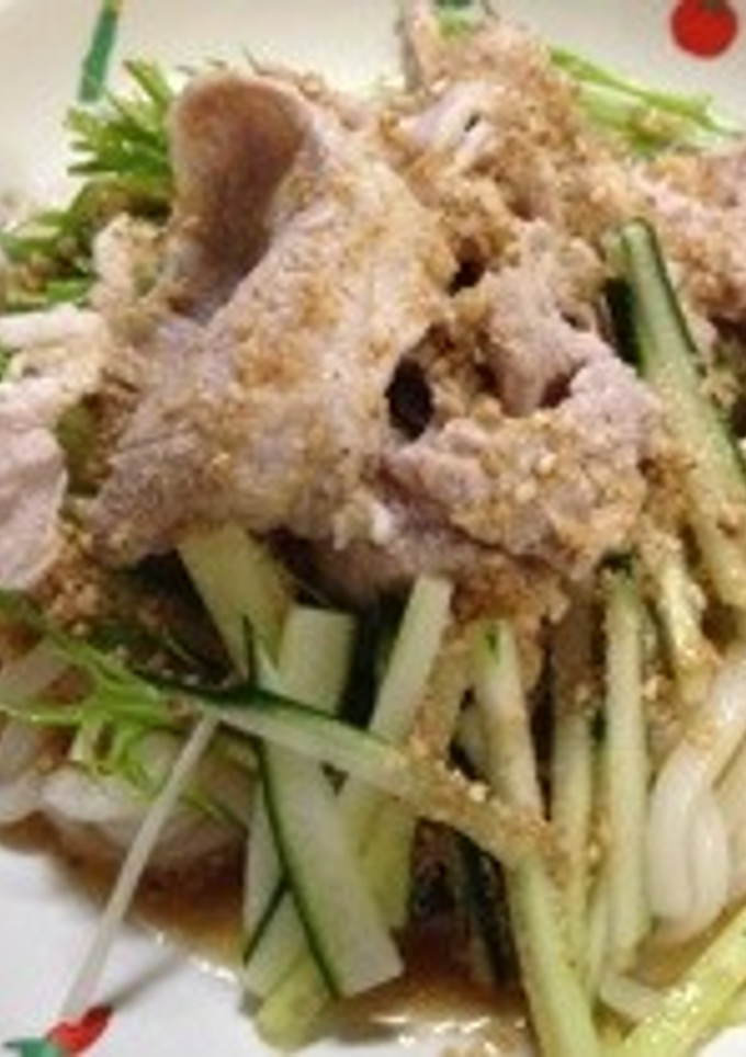 冷しゃぶで冷やしうどん！-レシピのメイン写真