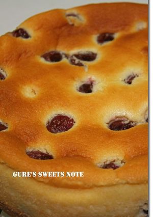チェリーのスフレチーズケーキ-レシピのメイン写真