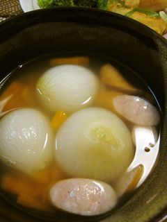 新玉ねぎ丸ごとスープ(泉州黄玉ねぎ使用)-レシピのメイン写真