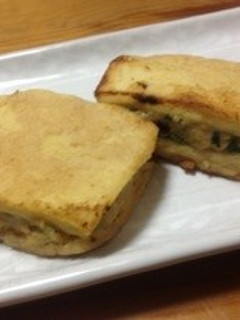 高野豆腐の挽肉挟み焼き-レシピのメイン写真