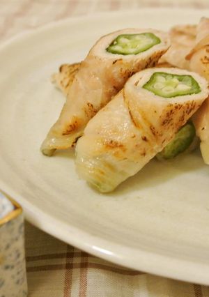 ◎おくらの豚肉巻き◎おろしダレでさっぱり-レシピのメイン写真