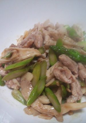 鶏肉アスパラいため-レシピのメイン写真