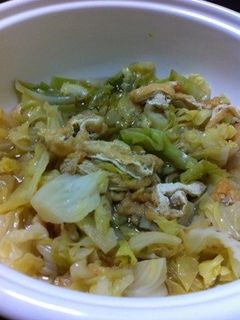 【簡単美味しい】キャベツと油揚げの煮浸し-レシピのメイン写真
