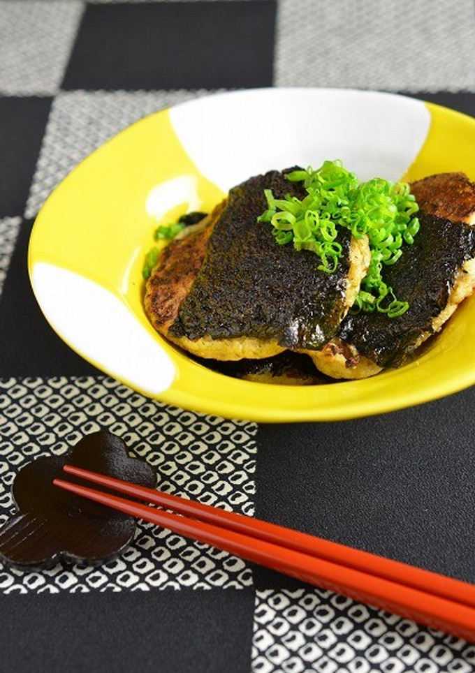 牛丼の具で肉たっぷり大和芋の簡単磯辺焼き-レシピのメイン写真