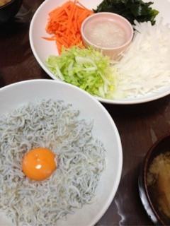 野菜もいっぱいのせて☆シラス丼-レシピのメイン写真