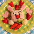 キャラ弁に簡単うさぎになったアンパンマン