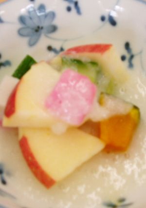 夏野菜の山かけ-レシピのメイン写真