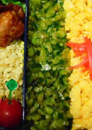 三色丼、緑はコレ！！-レシピのメイン写真