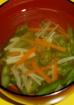 梅風味野菜スープ-レシピのメイン写真