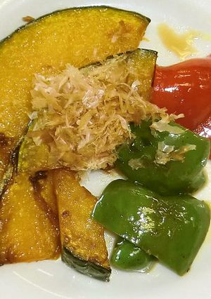 揚げ焼きかぼちゃの酢醤油和え-レシピのメイン写真